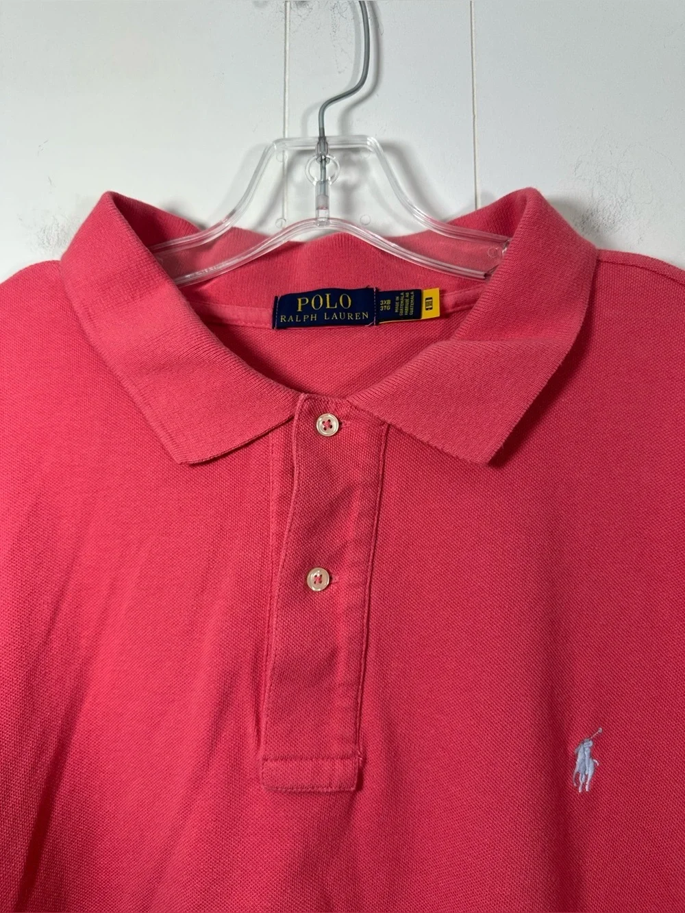 Polo Ralph Lauren Men Polo Shirt Sz 3XB Pony Logo Short Sleeve Preppy Big & Tall
